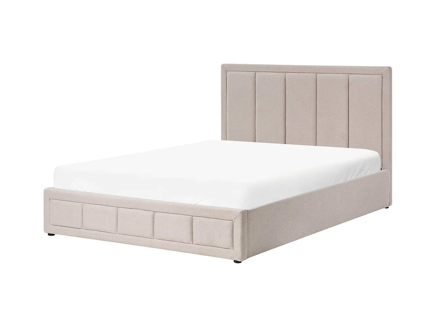 Lit ottoman Tissu QUIBERON 160 x 200 cm Beige