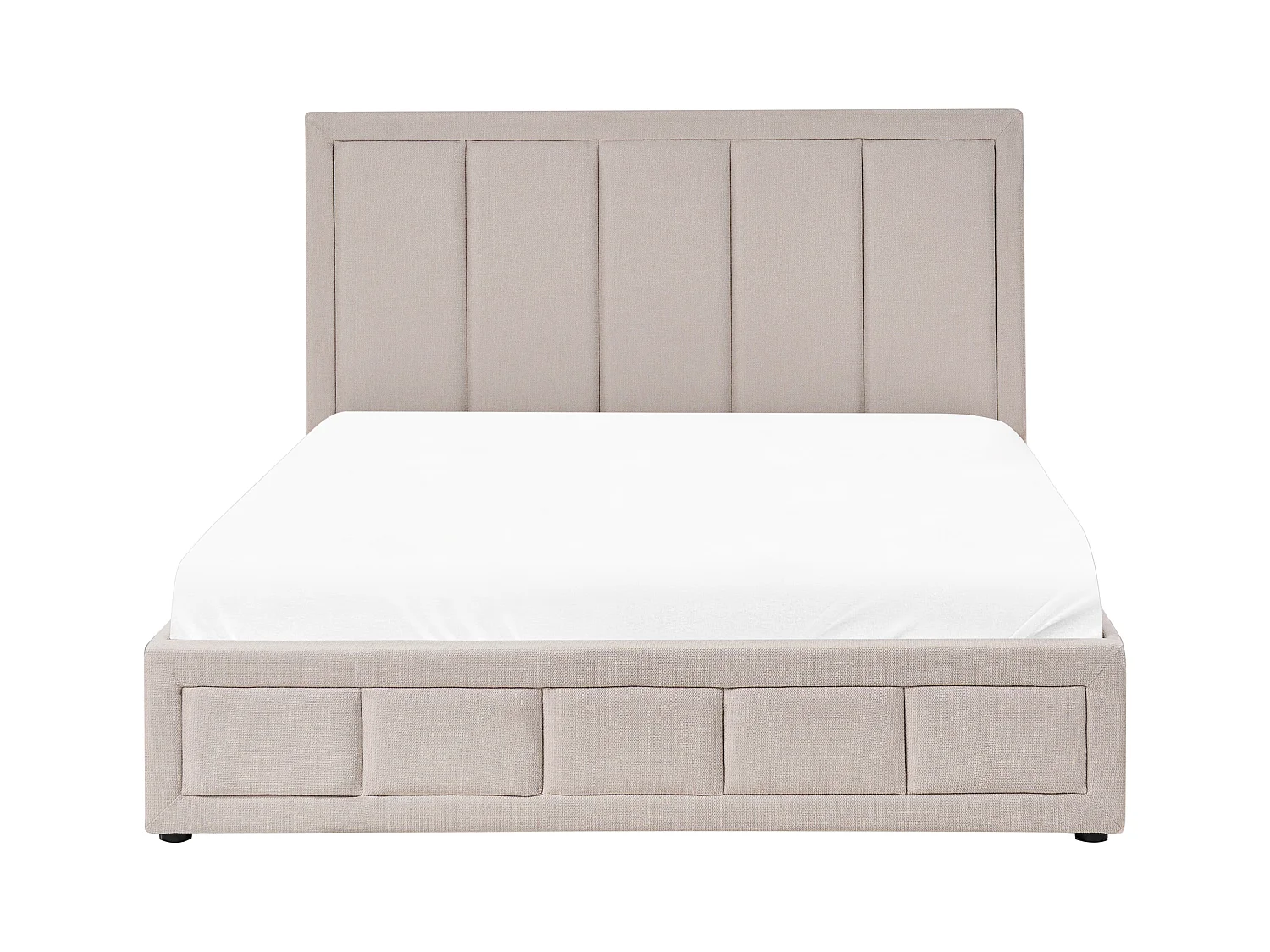 Lit ottoman Tissu QUIBERON 160 x 200 cm Beige