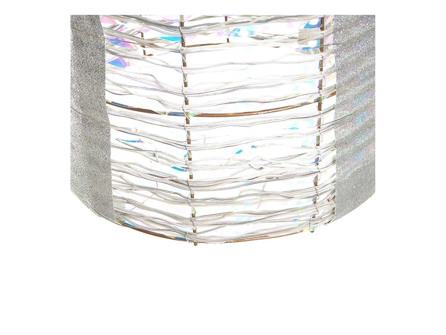 Lot de 3 décorations de Noël LED JULSO Cadeaux de Noël 20/25/30 cm Argenté