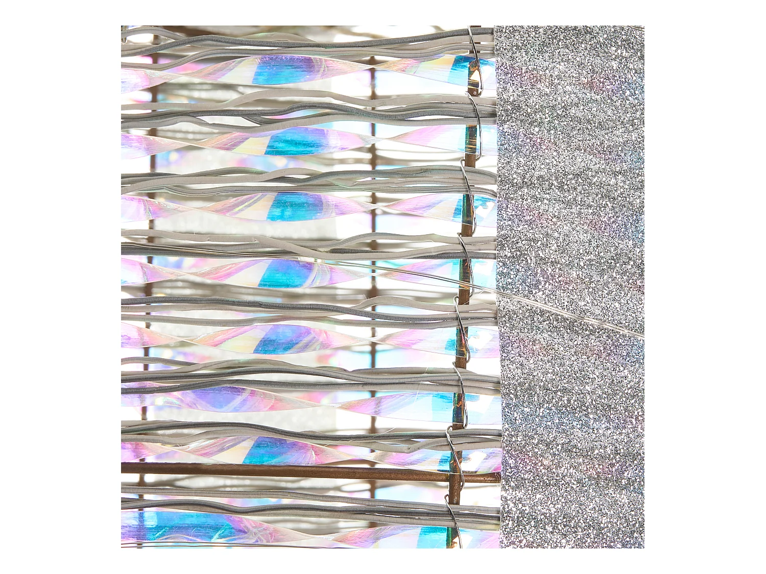 Lot de 3 décorations de Noël LED JULSO Cadeaux de Noël 20/25/30 cm Argenté