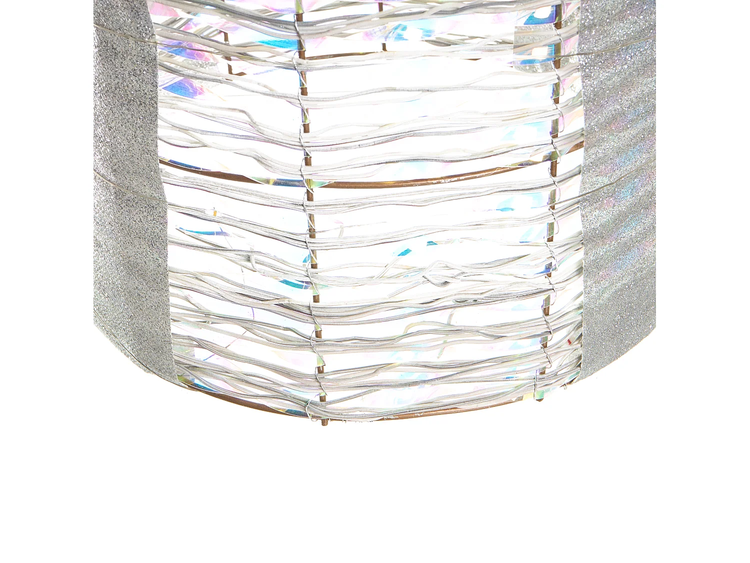 Lot de 3 décorations de Noël LED JULSO Cadeaux de Noël 20/25/30 cm Argenté