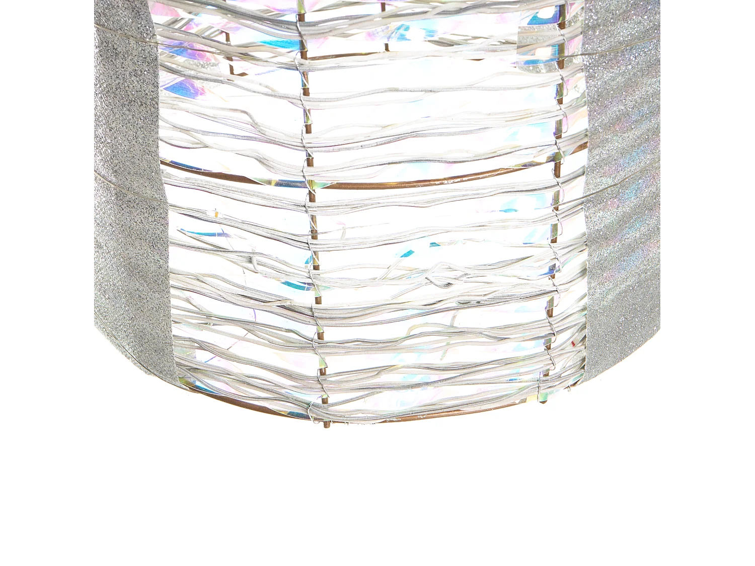 Lot de 3 décorations de Noël LED JULSO Cadeaux de Noël 20/25/30 cm Argenté