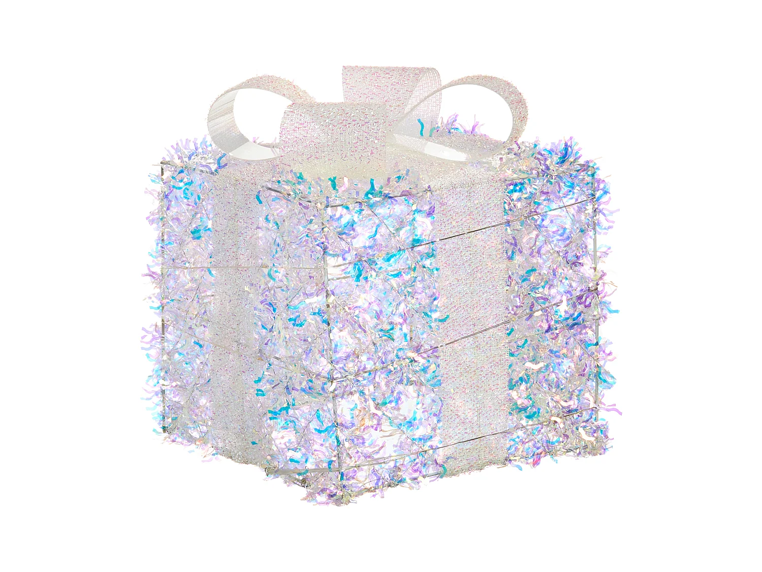 Lot de 3 décorations de Noël LED HALLANGEN Cadeaux de Noël 20/25/30 cm Multicolore