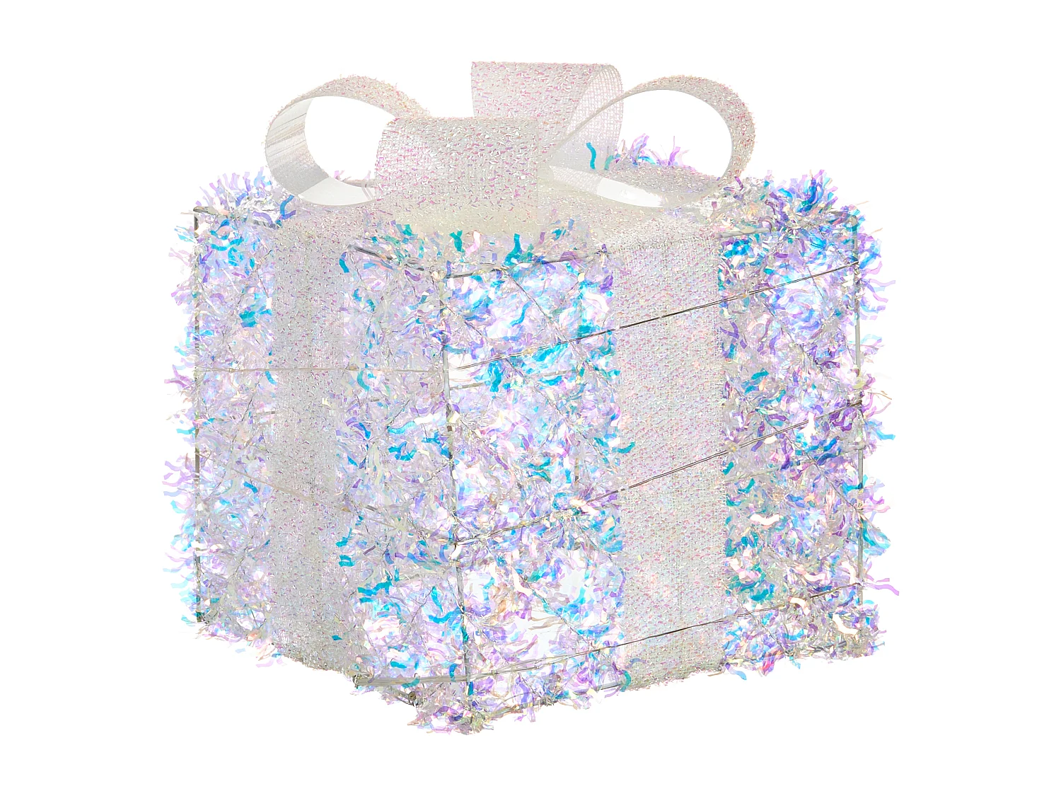 Lot de 3 décorations de Noël LED HALLANGEN Cadeaux de Noël 20/25/30 cm Multicolore