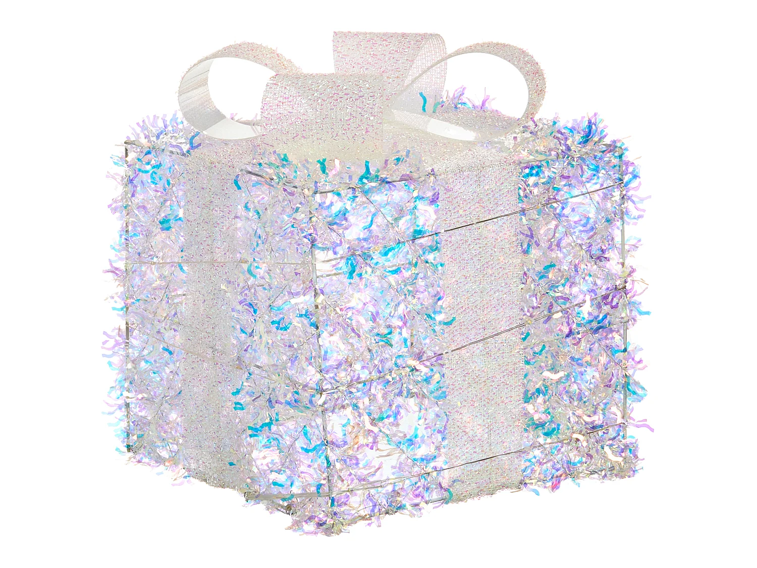 Lot de 3 décorations de Noël LED HALLANGEN 20/25/30 cm Cadeaux de Noël Multicolore