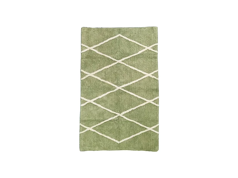 Tapis déco type berbère en coton tufté 100x150cm
