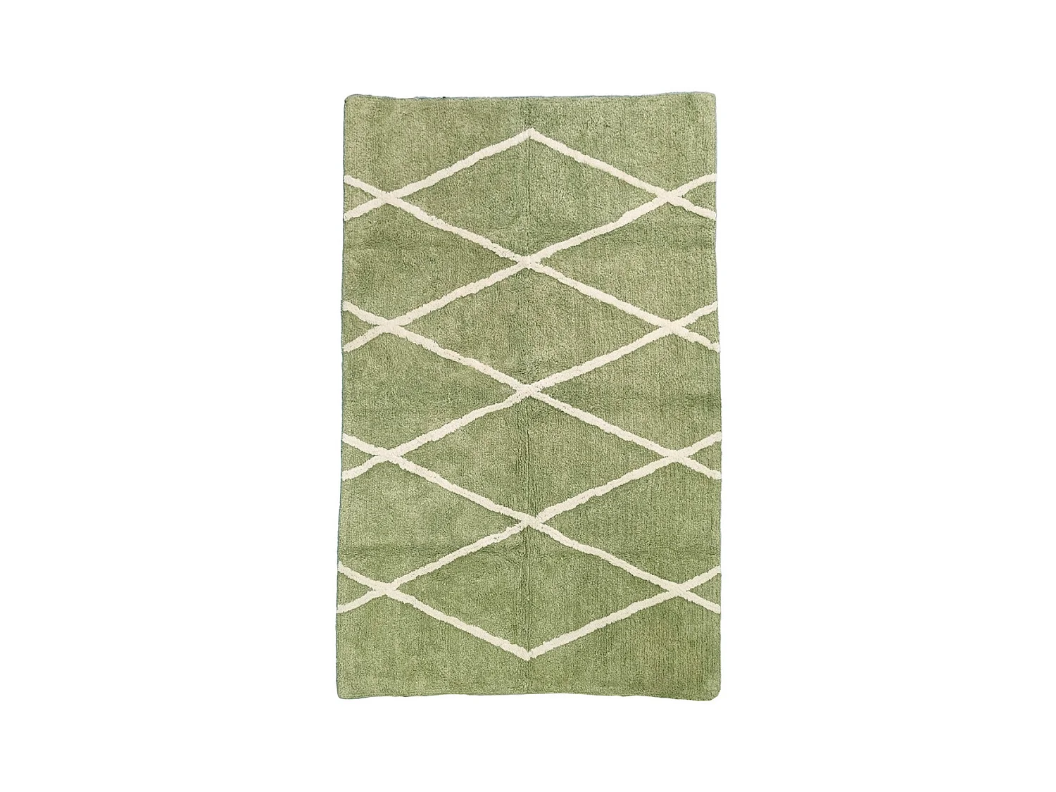 Tapis déco type berbère en coton tufté 100x150cm