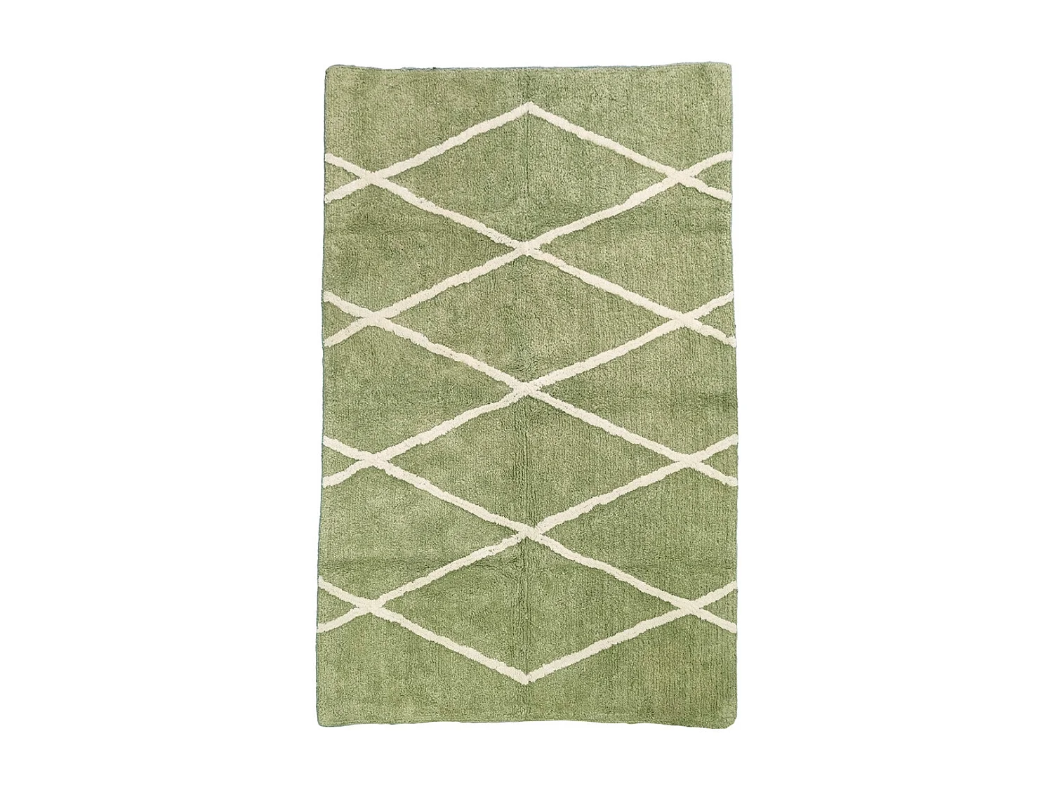 Tapis déco type berbère en coton tufté 100x150cm