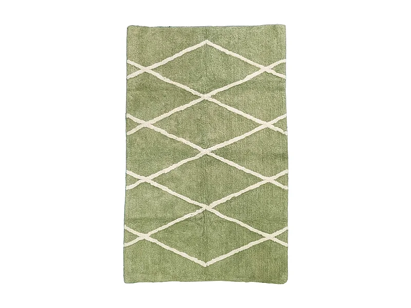 Tapis déco type berbère en coton tufté 100x150cm