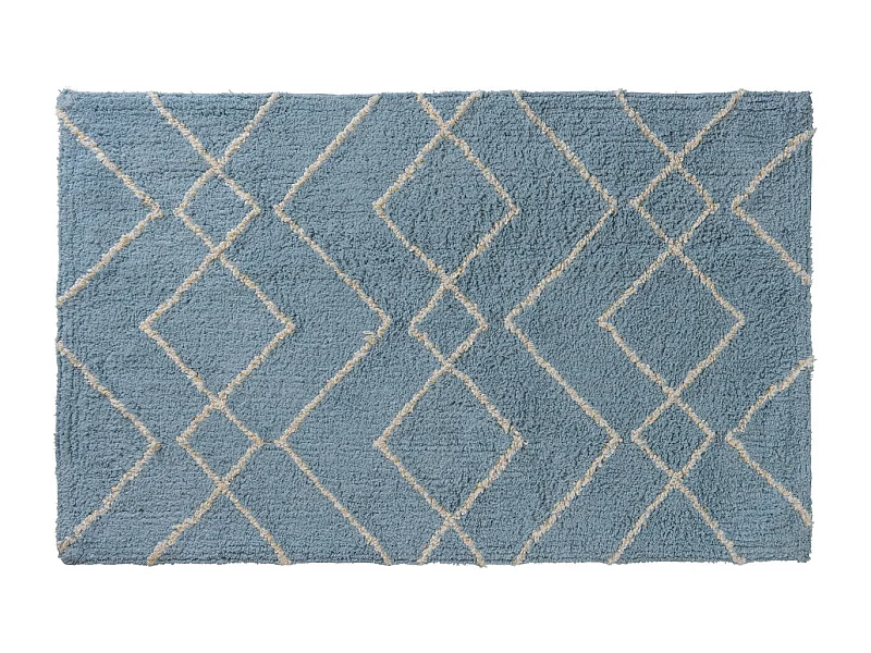 Tapis déco en coton tufté fil doré 50x80cm