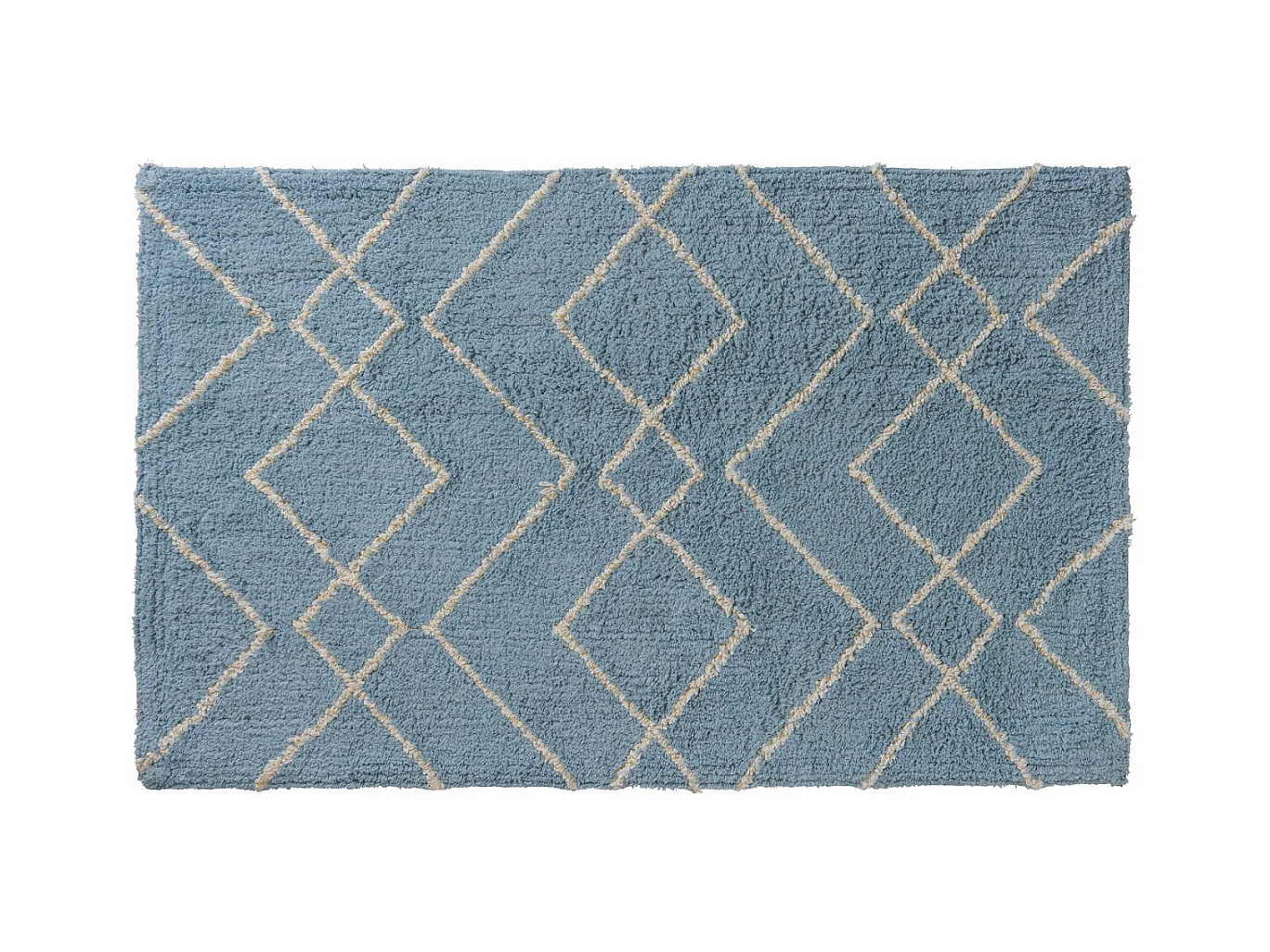 Tapis déco en coton tufté fil doré 50x80cm