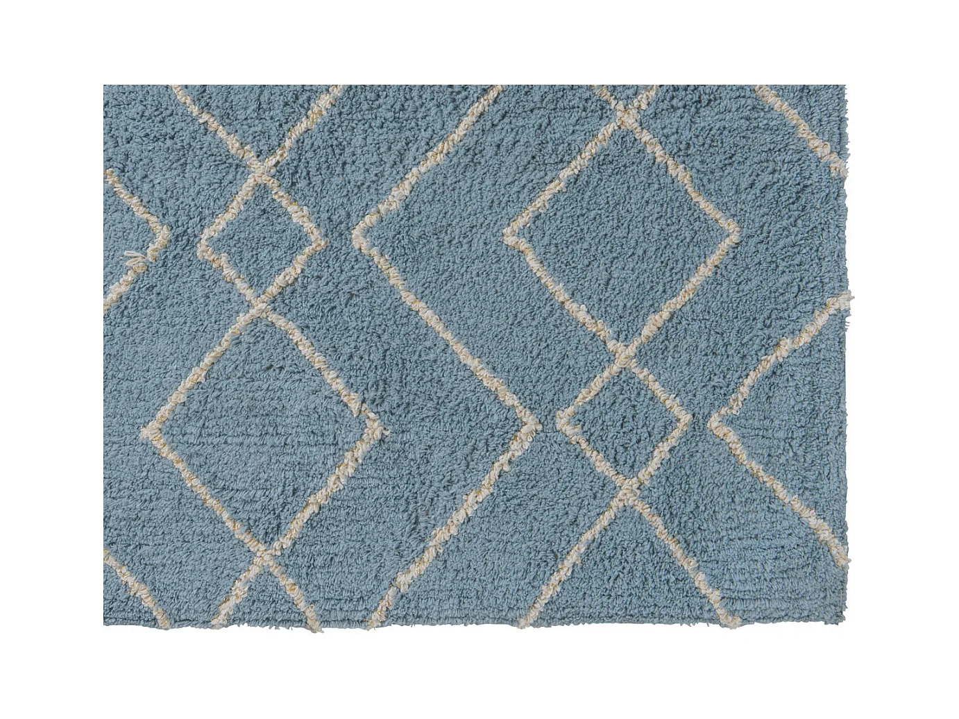 Tapis déco en coton tufté fil doré 50x80cm