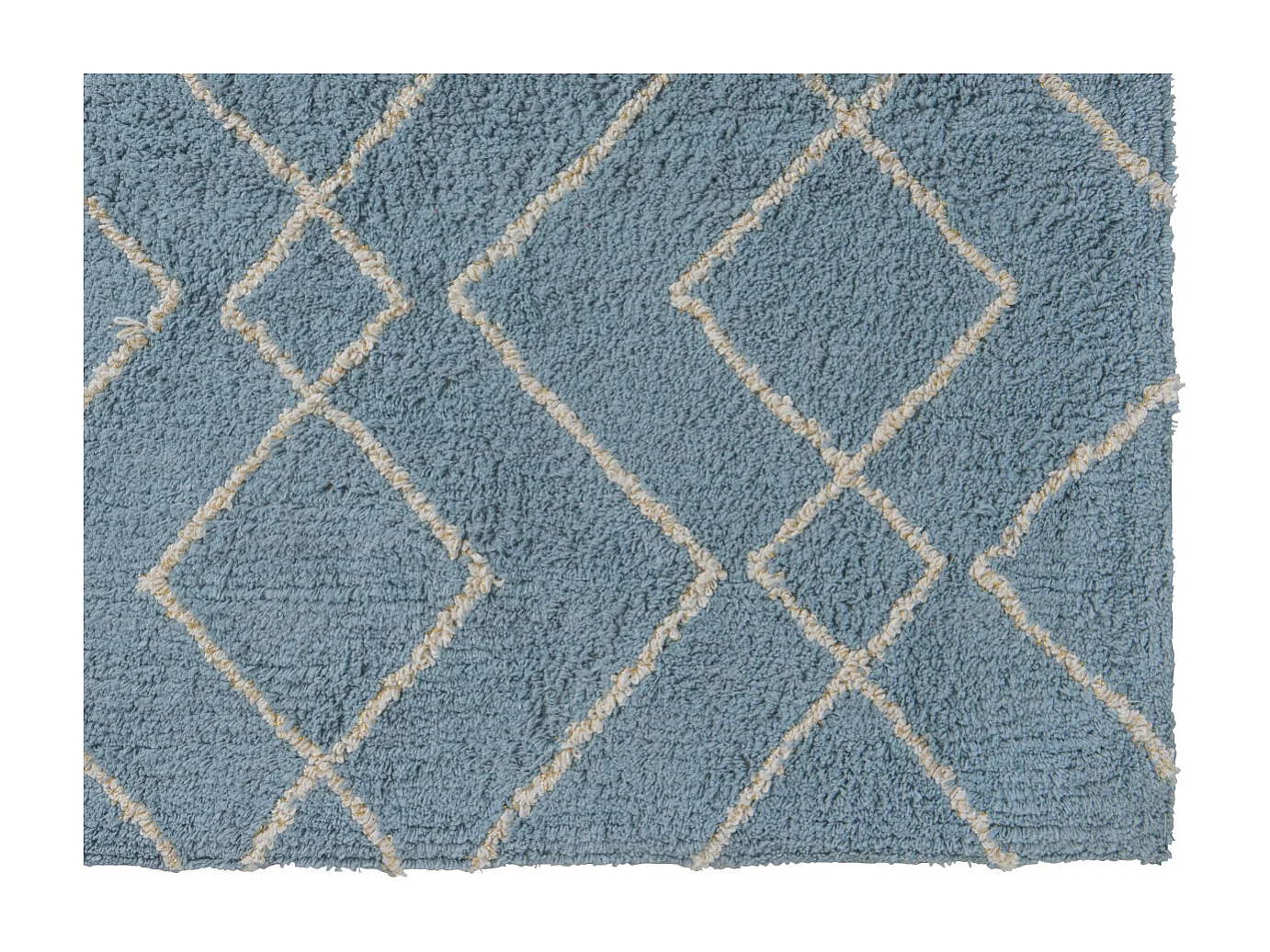 Tapis déco en coton tufté fil doré 50x80cm