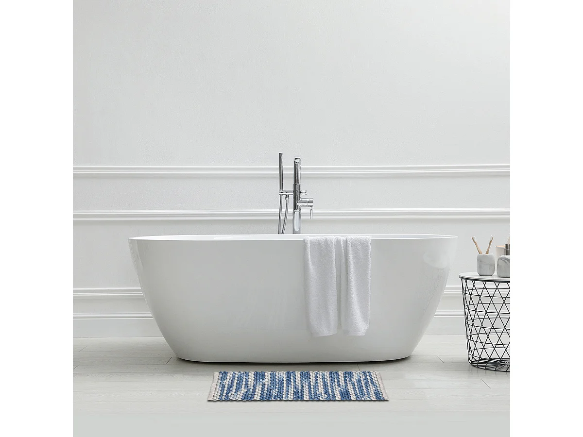 Tapis déco réversible en polycoton 50x80cm