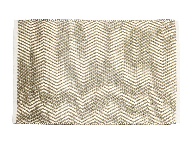 Tapis déco à franges en jute 60x90cm