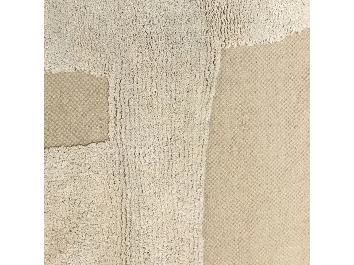 Tapis déco à franges abstrait en coton 140x200cm