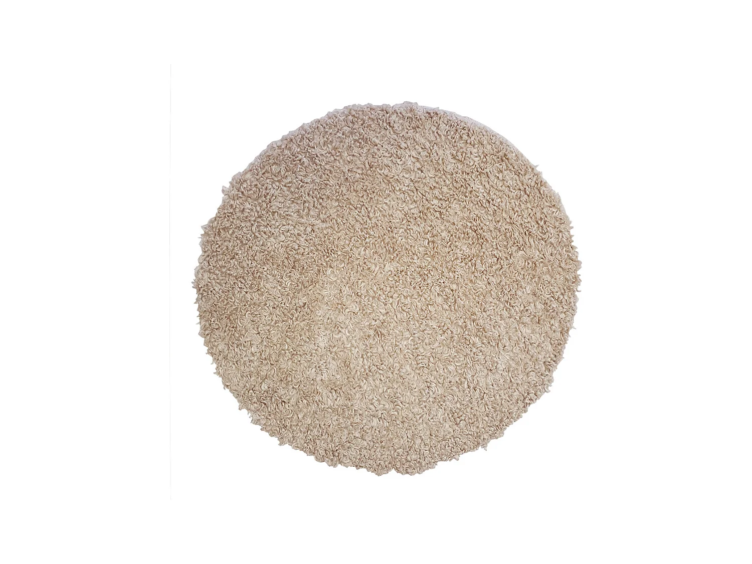 Tapis déco rond en polyester 90x90cm