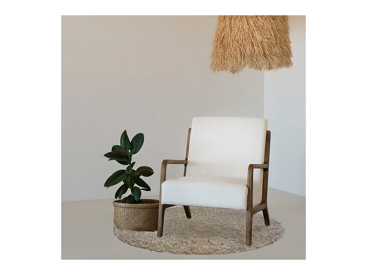 Tapis déco rond en polyester 90x90cm