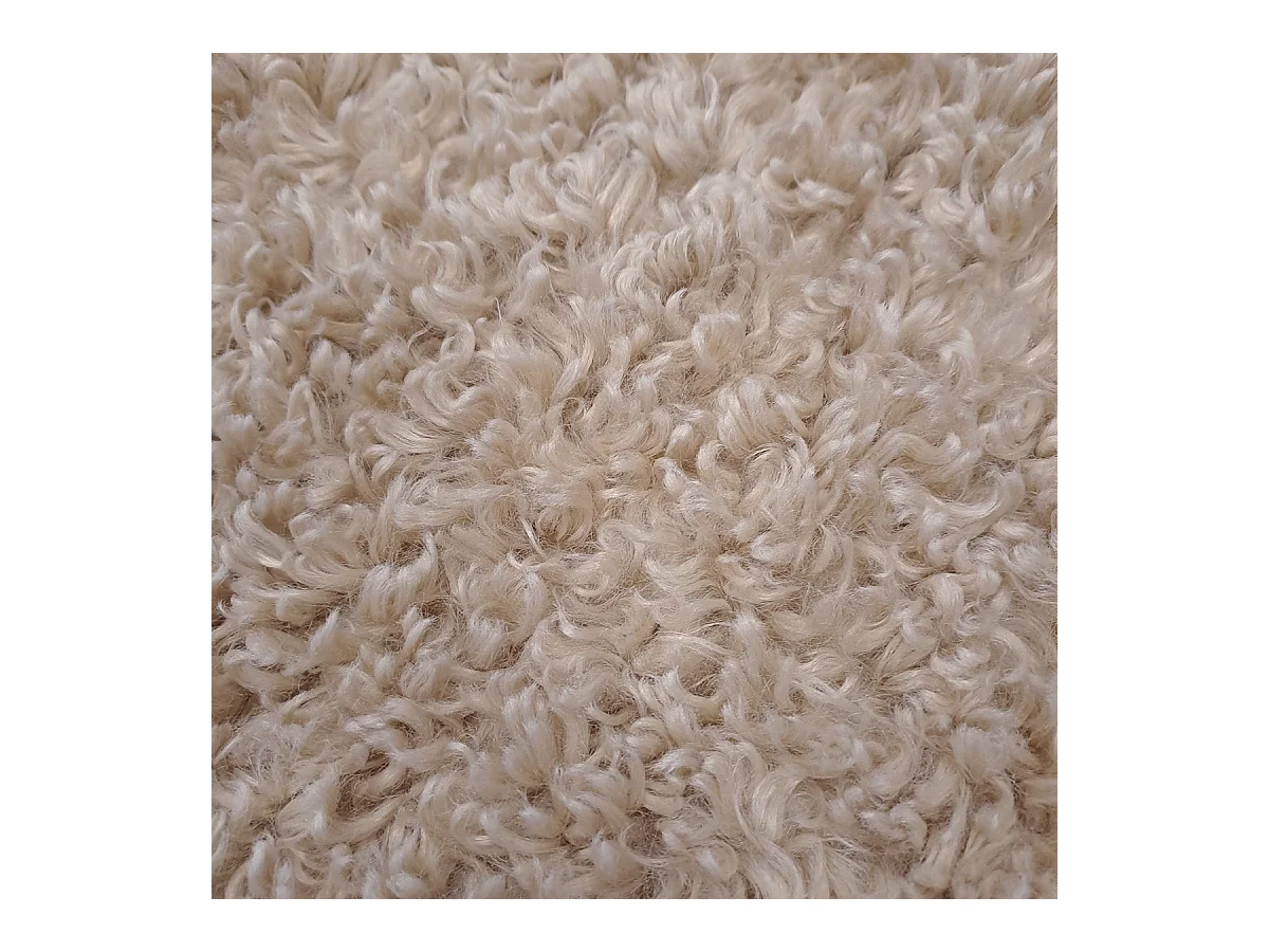 Tapis déco rond en polyester 90x90cm