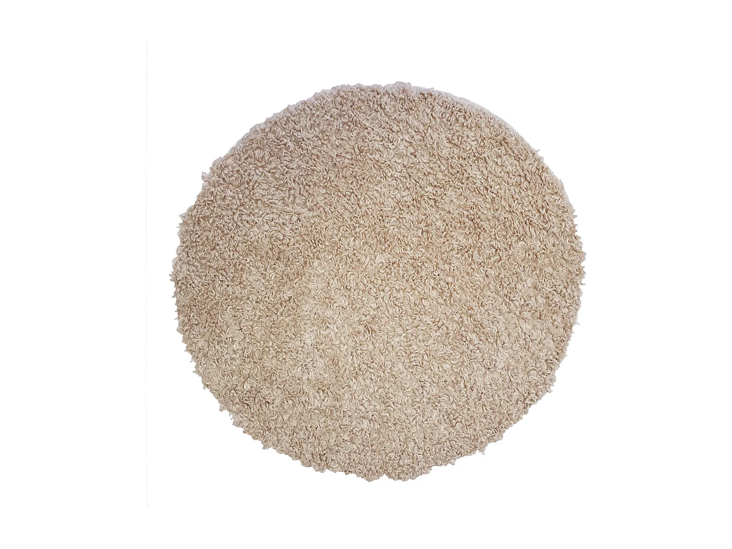 Tapis déco rond en polyester 90x90cm