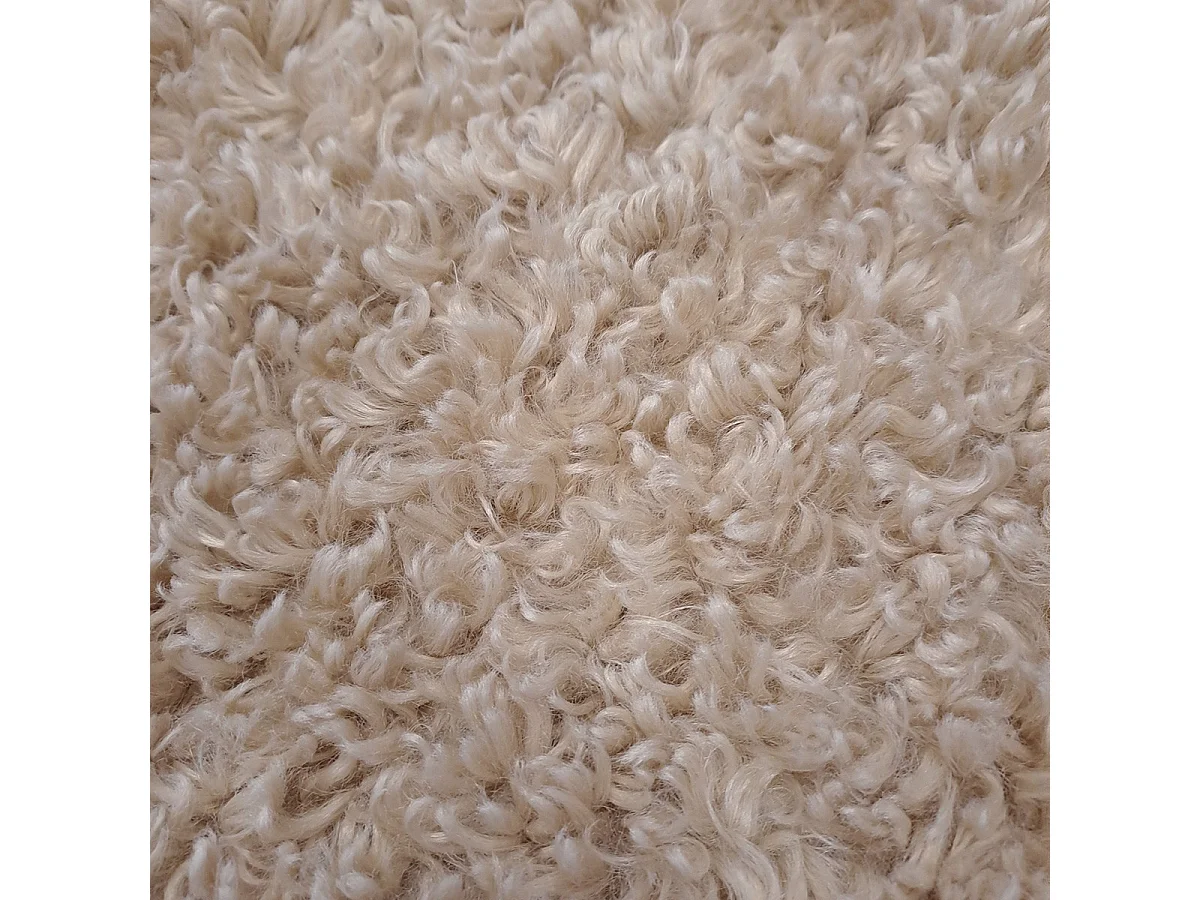 Tapis déco rond en polyester 90x90cm