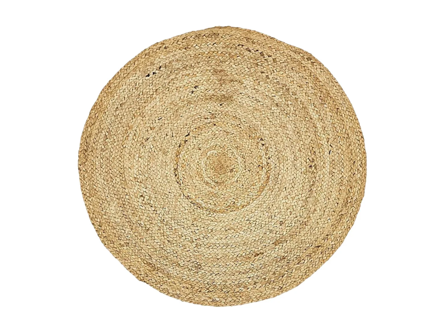 Tapis déco rond en jute 120x120cm