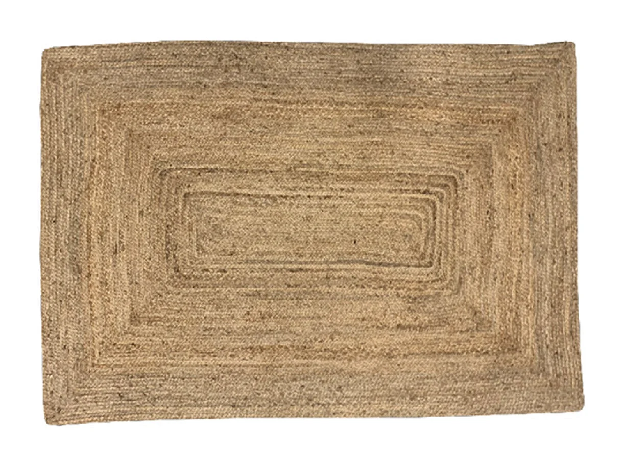 Tapis déco rectangle en jute 50x80cm