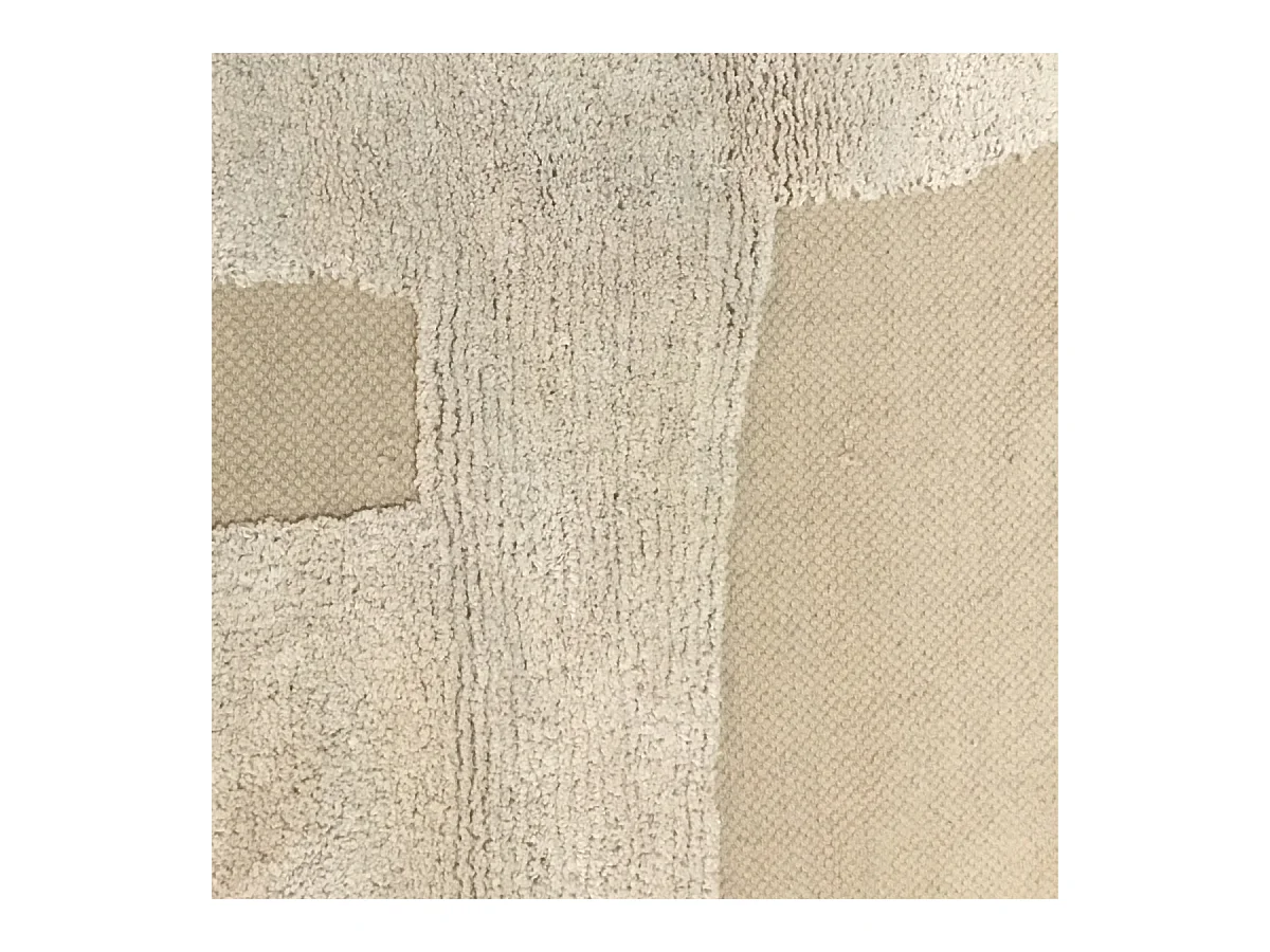 Tapis déco à franges abstrait en coton 160x230cm