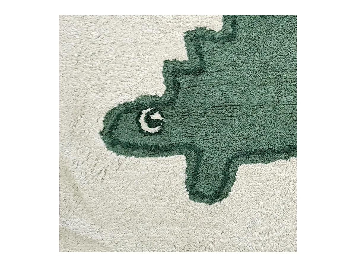 Tapis enfant Dinosaure en coton tufté 60x90cm