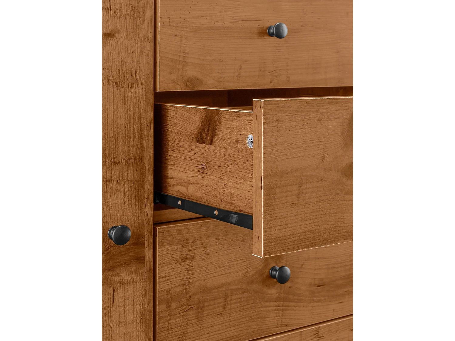 Chris|Buffet avec 2 portes et 4 tiroirs en aspect chêne