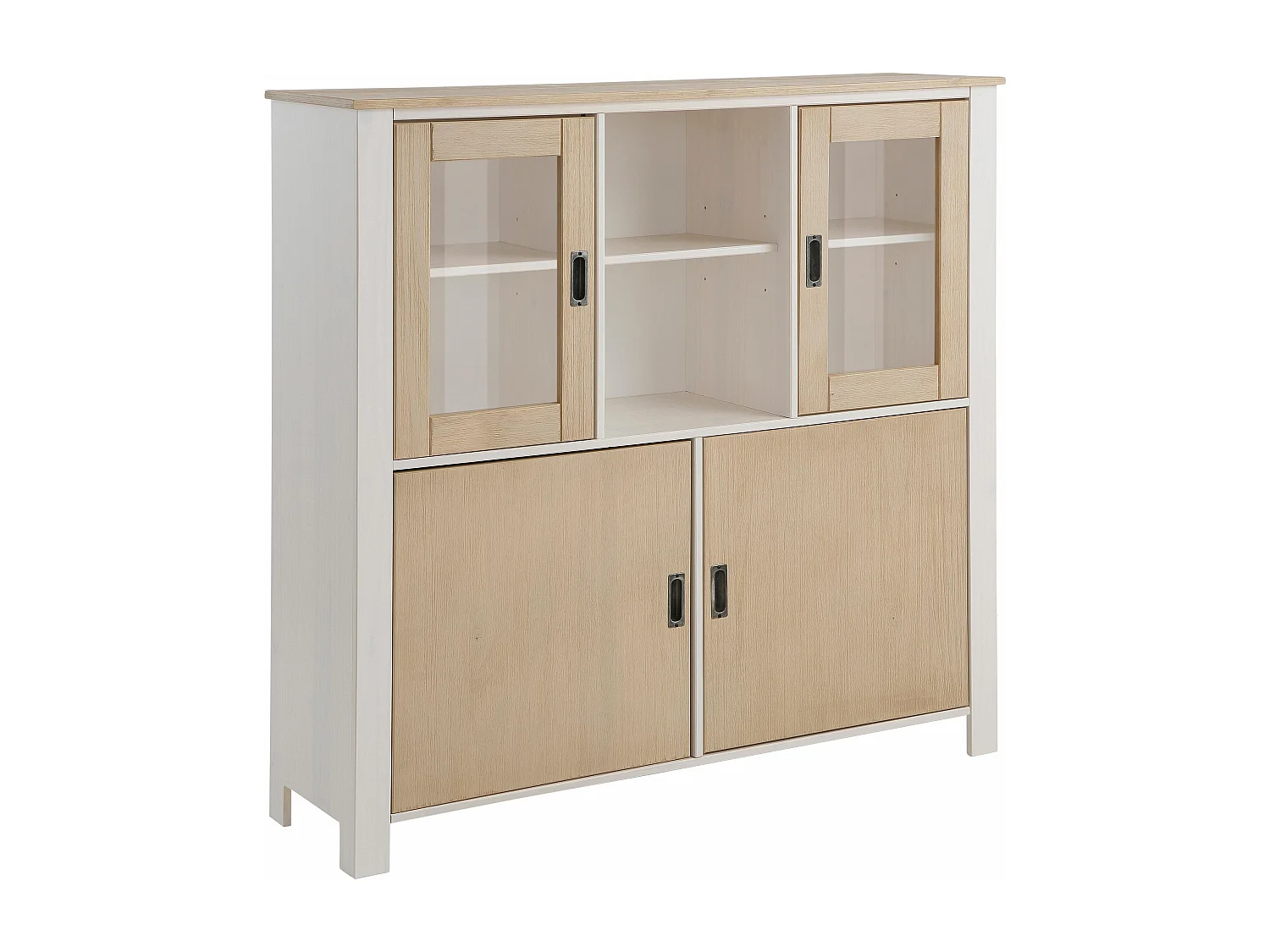 Sansibar | Buffet Haut avec 2 portes en chêne