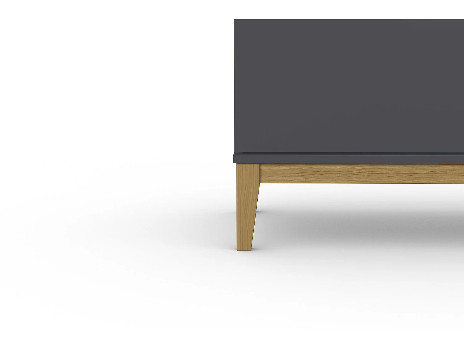 Pelle | Armoire avec 2 portes en effet bois gris