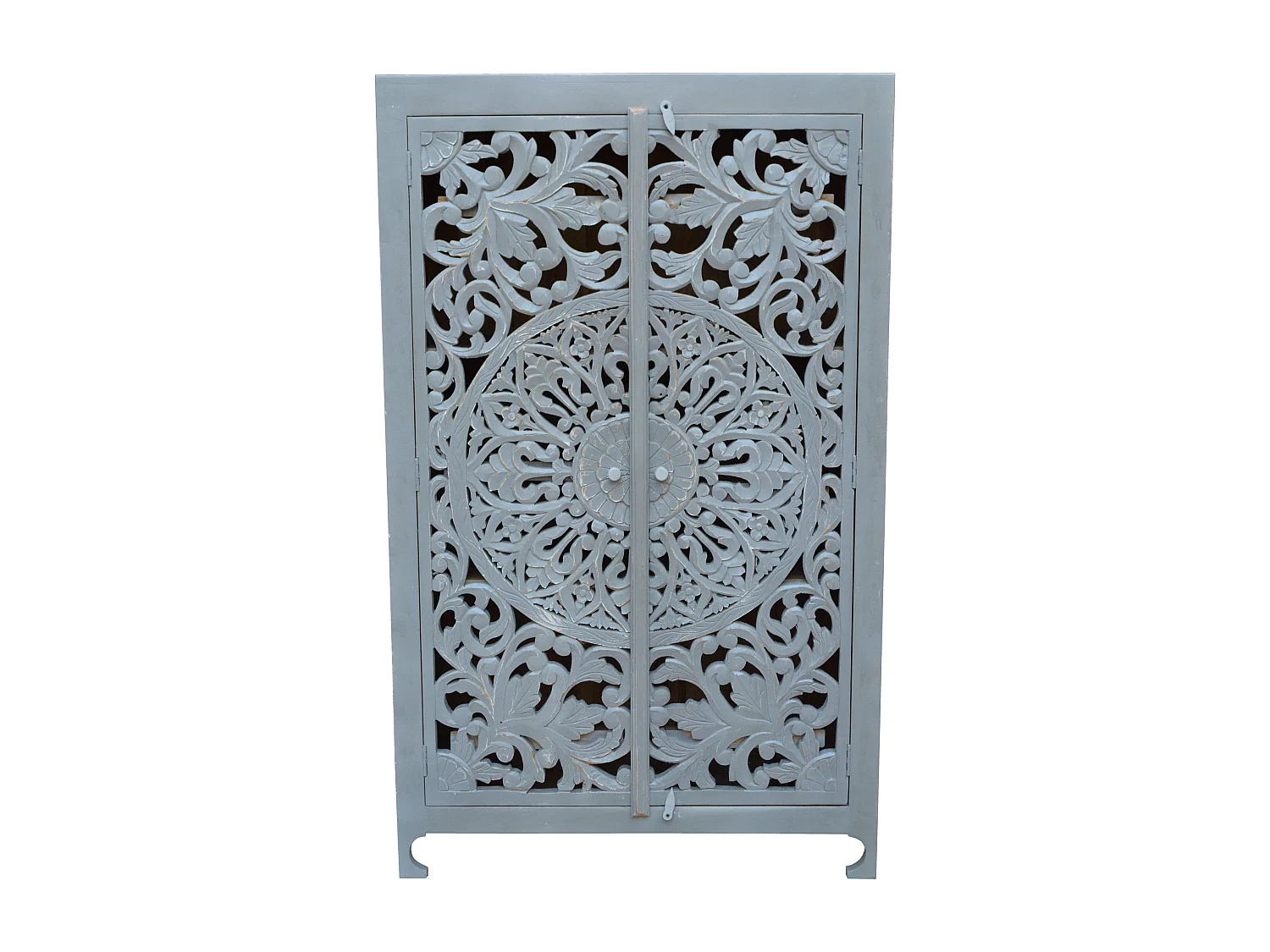 Kalita | Buffet Haut avec 2 Portes en bois gris