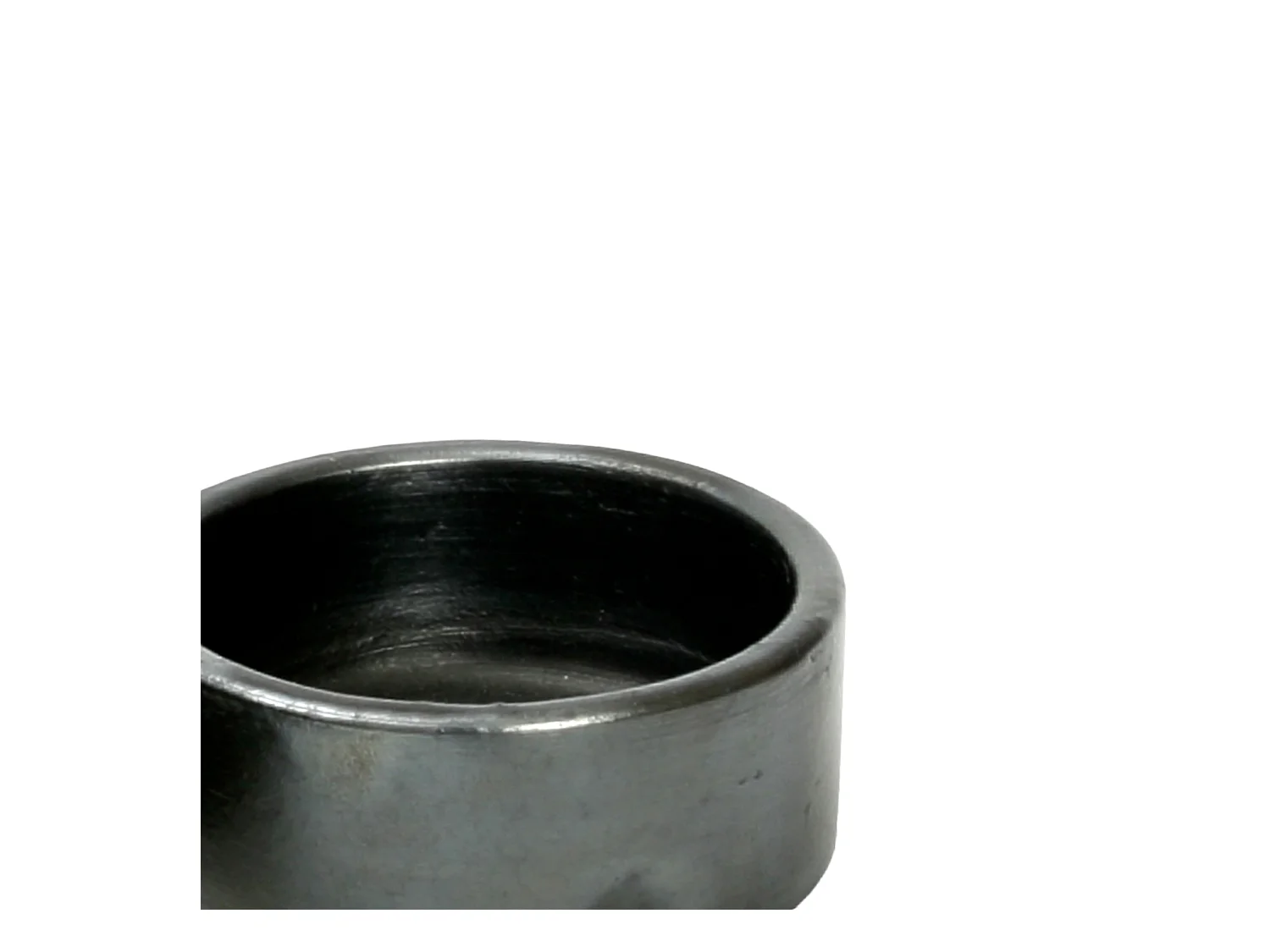 La Ciotola Cilindrica Bruciata - Nera - S