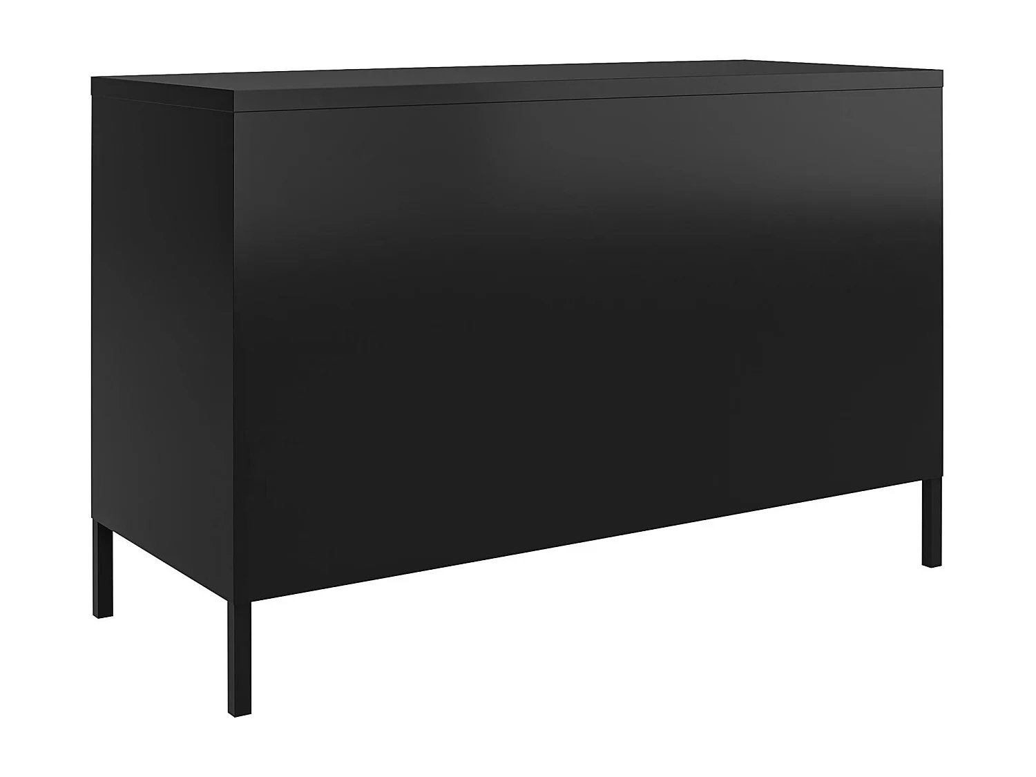 Mission District | Buffet avec 2 portes en métal noir