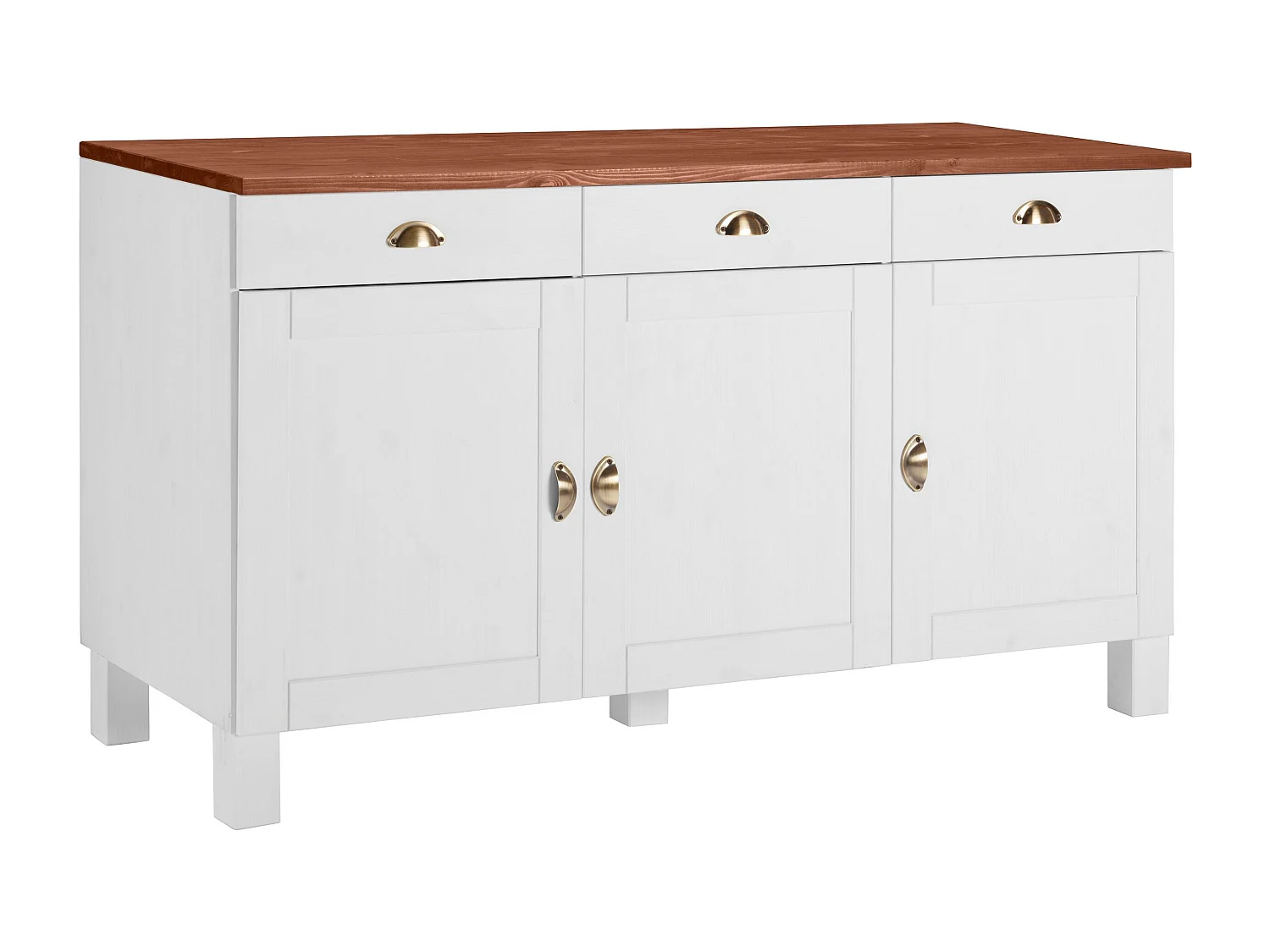 Toscana | Buffet en pin à trois portes et tiroirs