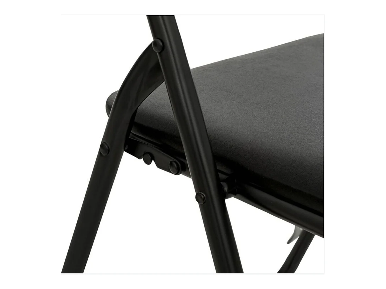 Lot de 2 chaises pliantes noir TALY
