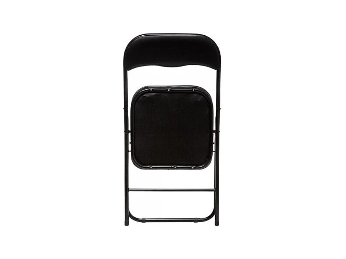 Lot de 2 chaises pliantes noir TALY