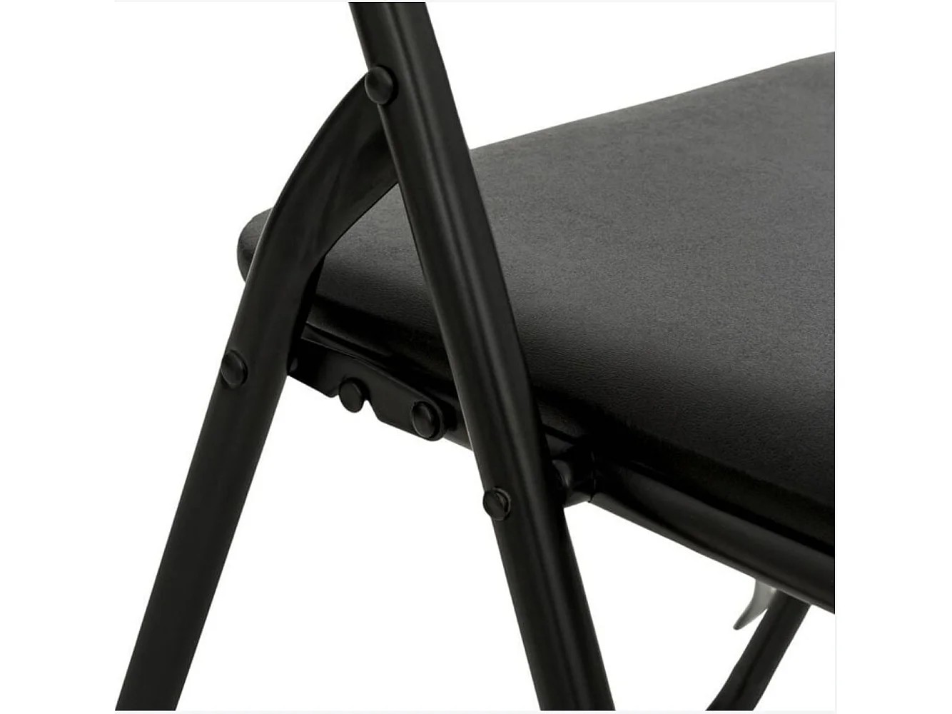 Lot de 2 chaises pliantes noir TALY