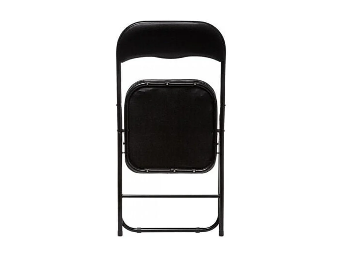 Lot de 2 chaises pliantes noir TALY