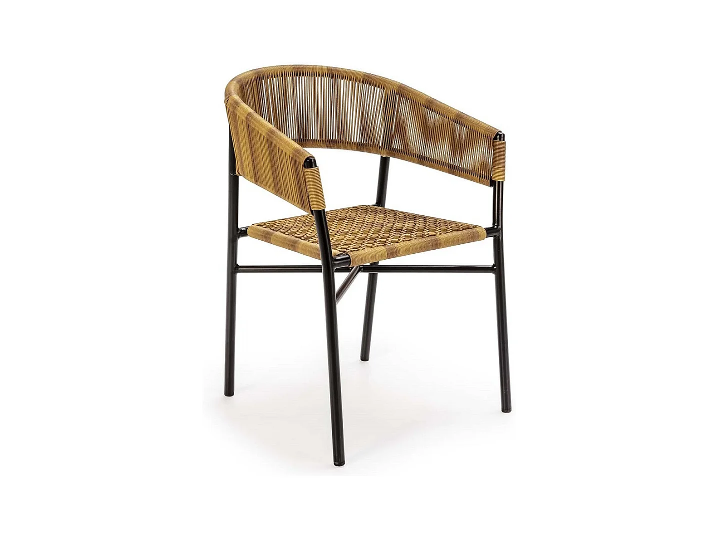 Chaise moderne ROZIKA - Métal et fibres synthétiques