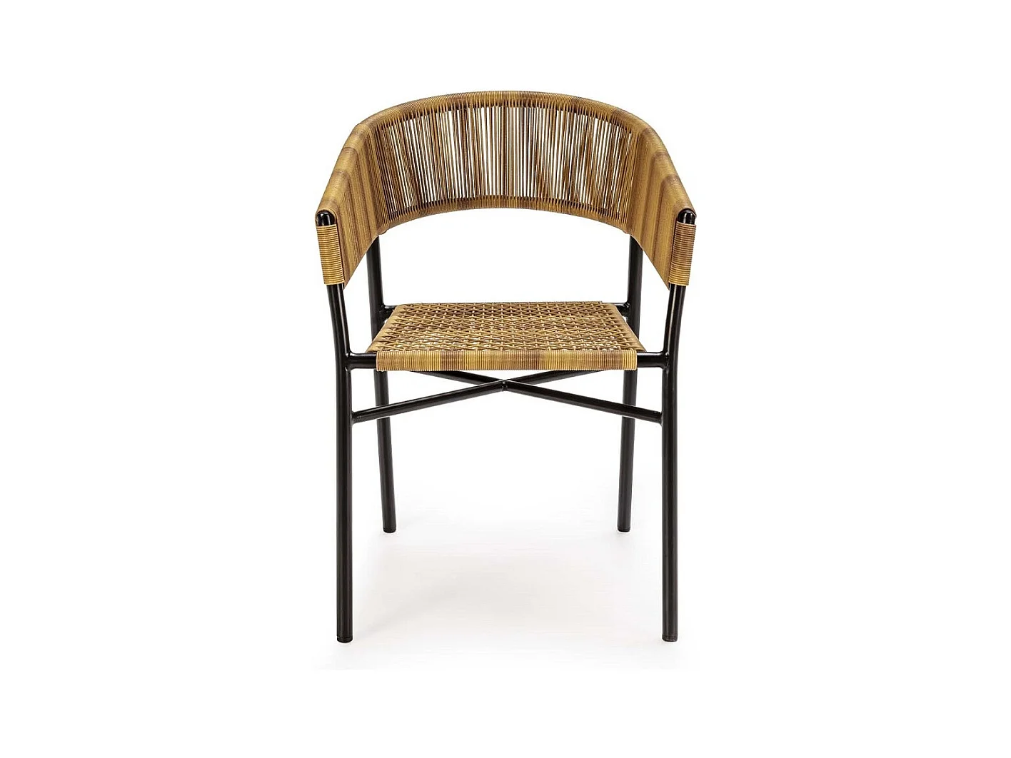 Chaise moderne ROZIKA - Métal et fibres synthétiques