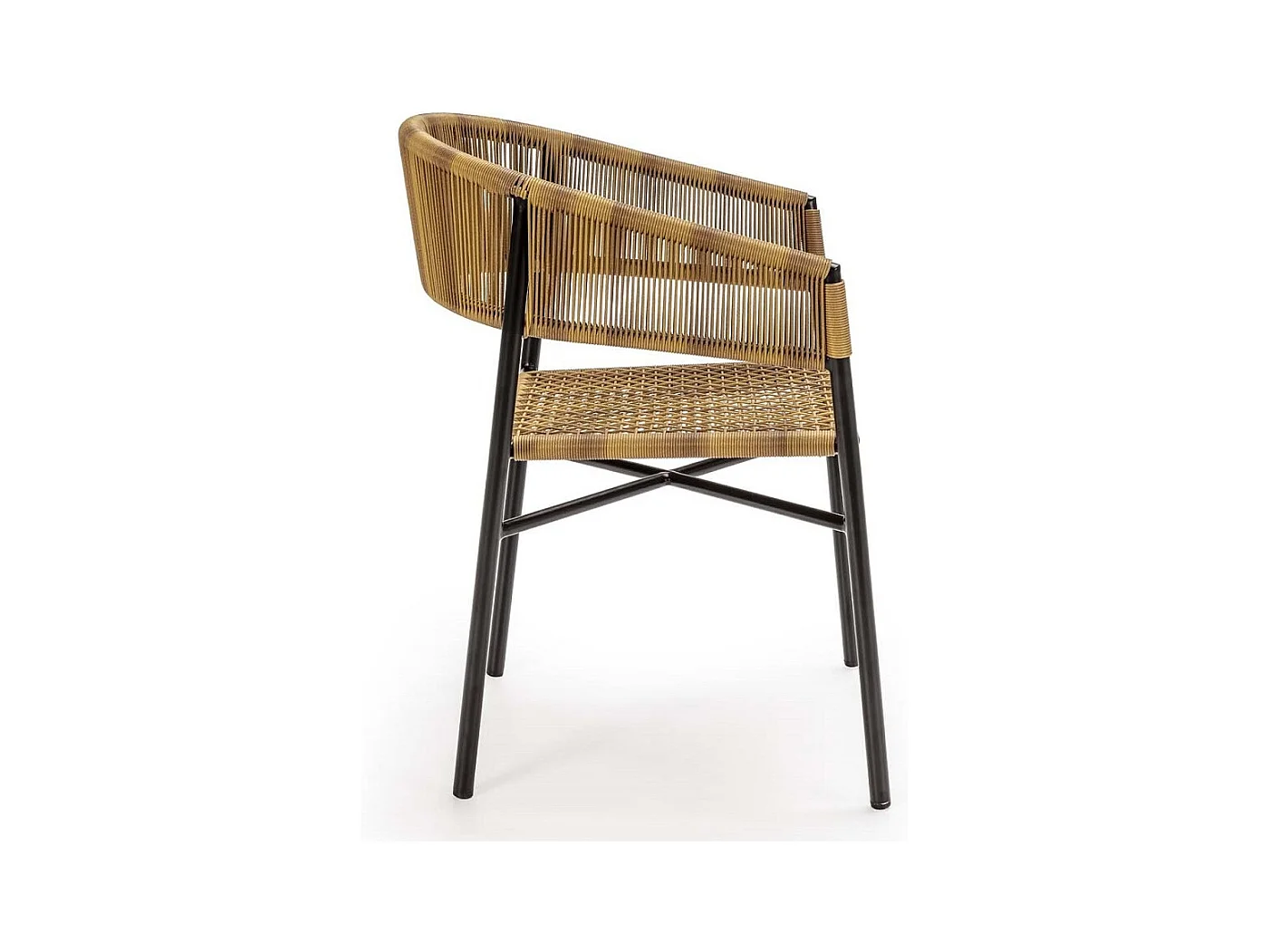 Chaise moderne ROZIKA - Métal et fibres synthétiques