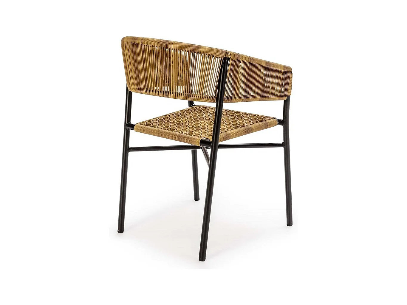 Chaise moderne ROZIKA - Métal et fibres synthétiques