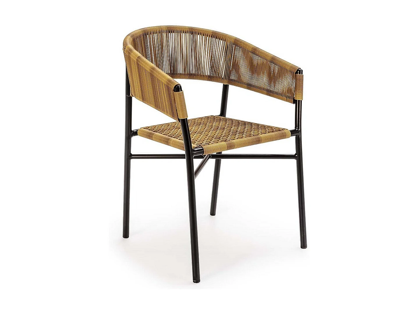 Chaise moderne ROZIKA - Métal et fibres synthétiques