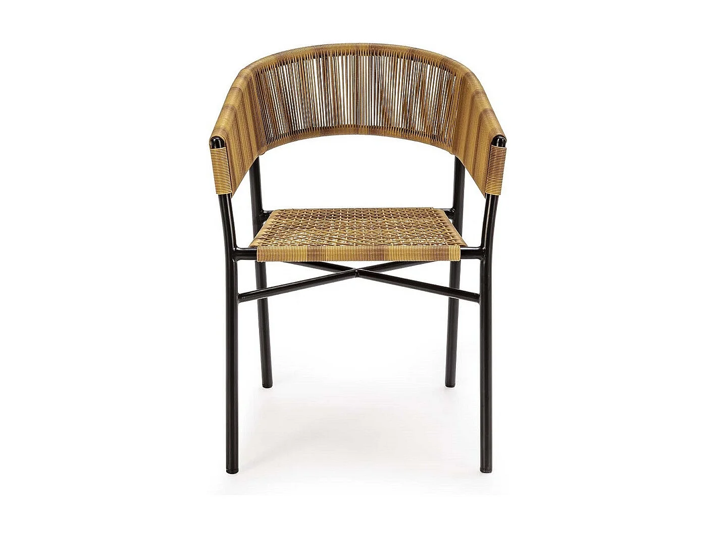 Chaise moderne ROZIKA - Métal et fibres synthétiques