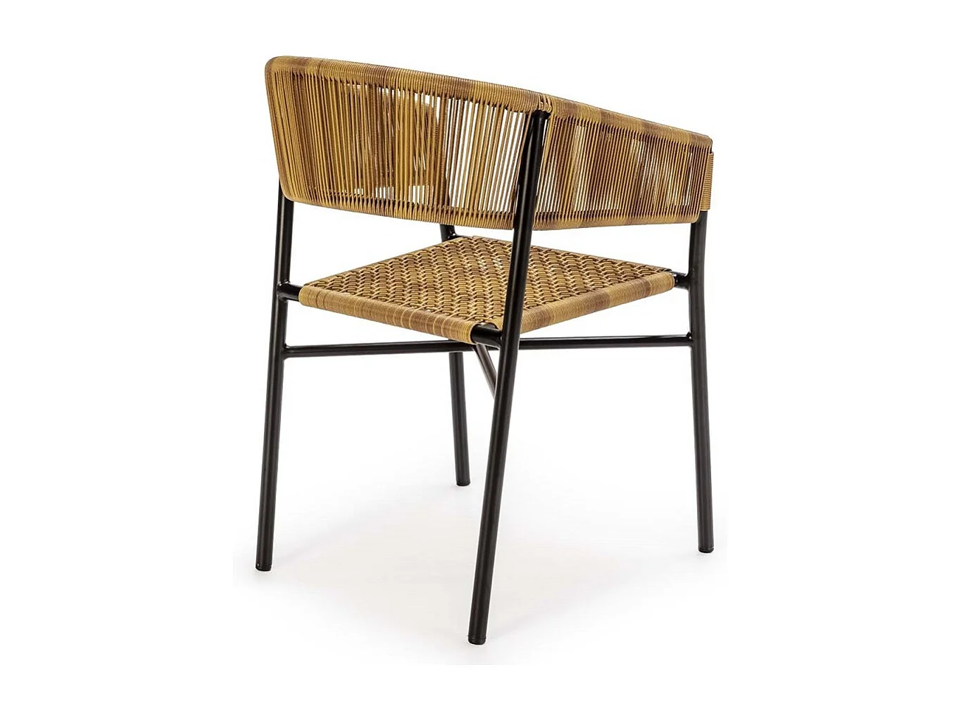 Chaise moderne ROZIKA - Métal et fibres synthétiques