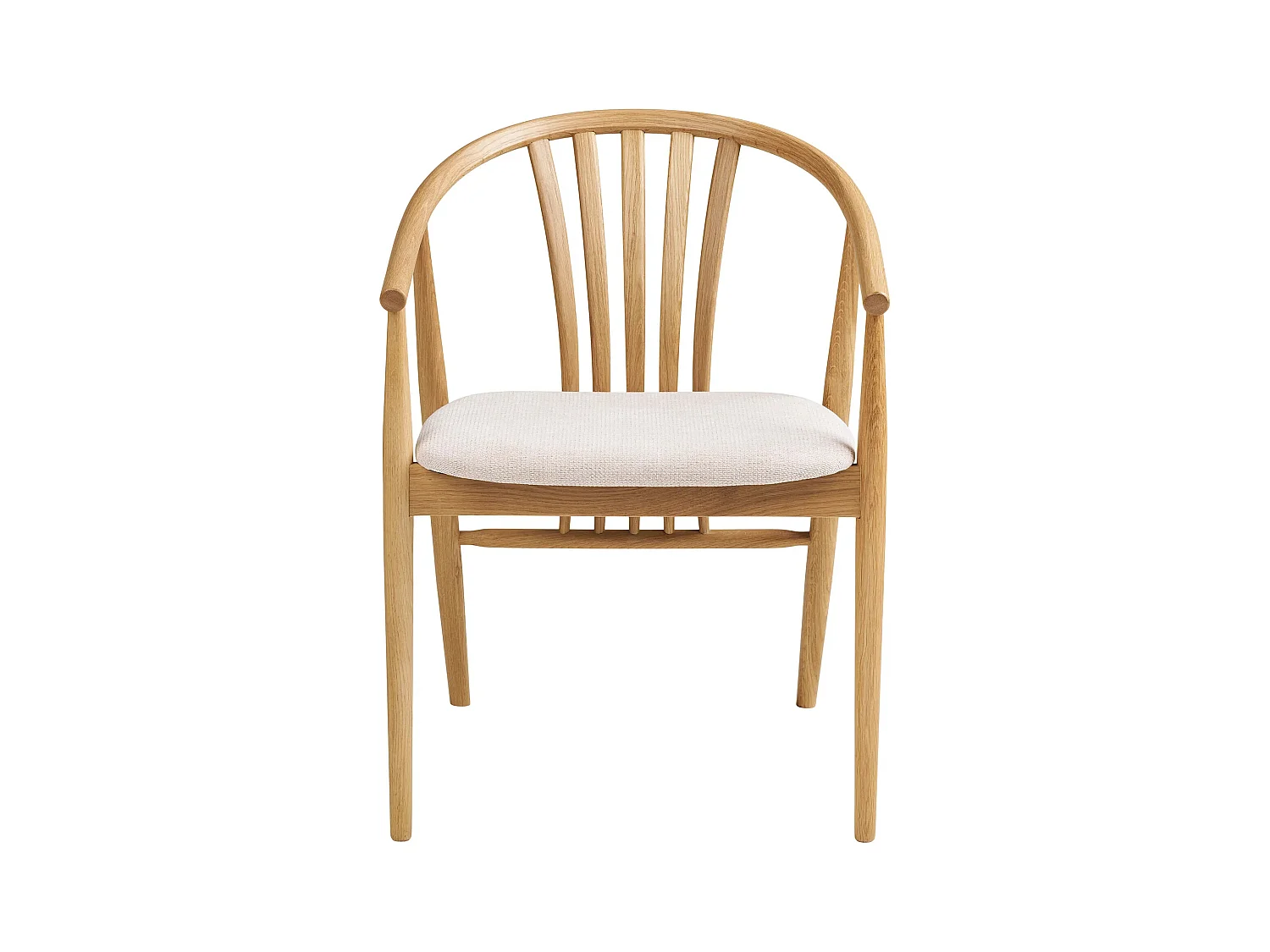 Fauteuil en bois et tissu AGUSTIN-Noir