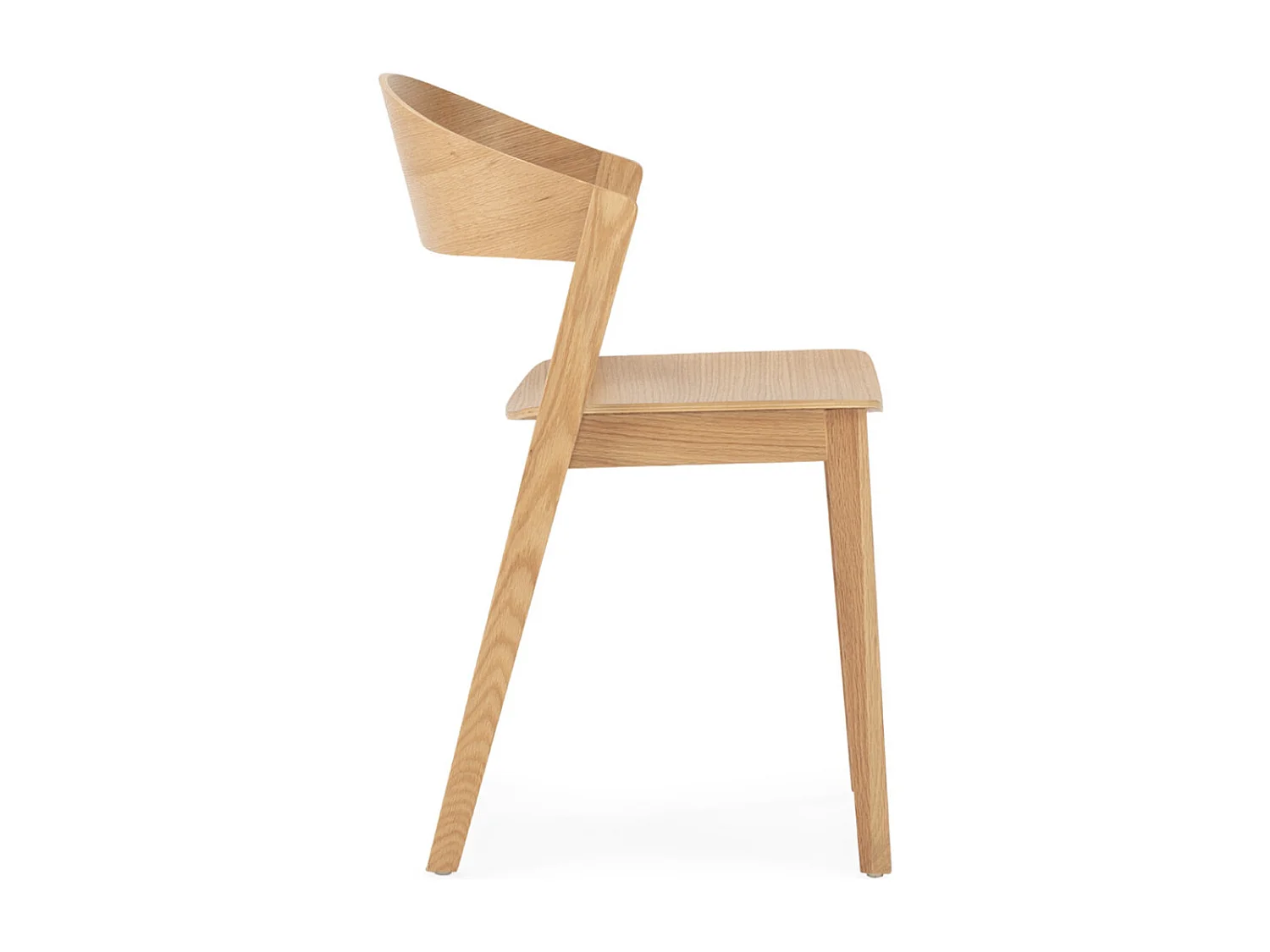 MASKA stoel van natuurlijk eikenhout – Modern en tijdloos design