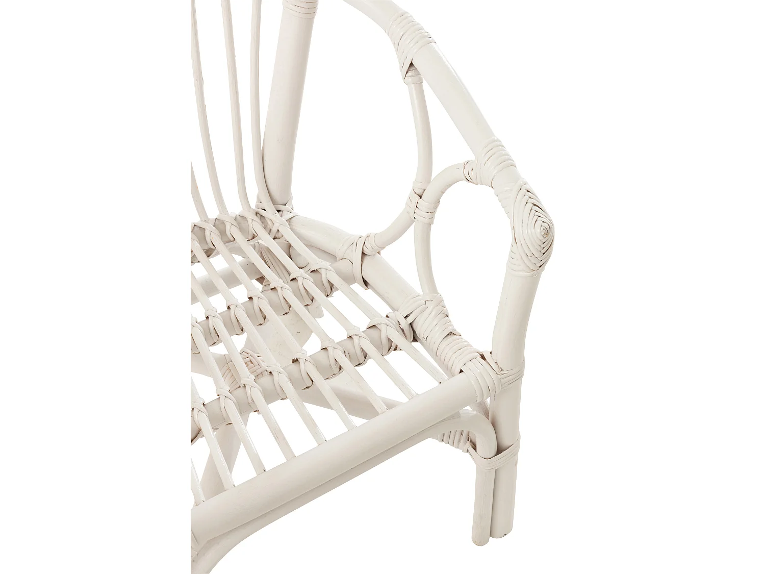 Chaise enfant rotin blanc Filon L 42cm